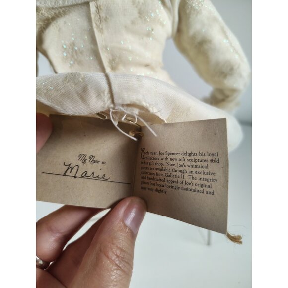 Joe Spencer Gathered Traditions Doll Winter Pixie Marie Snow Woman Person w/tag - Picture 9 of 11
